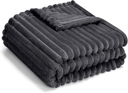 Soft Fleece Baby Blanket Ultra Cozy Grey Baby Blankets by Eonkasp