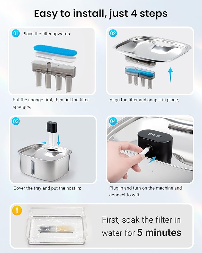 10L Dog Water Bowl Dispenser Fountains Accessories, Pet Cat Water Fountain - Image 5
