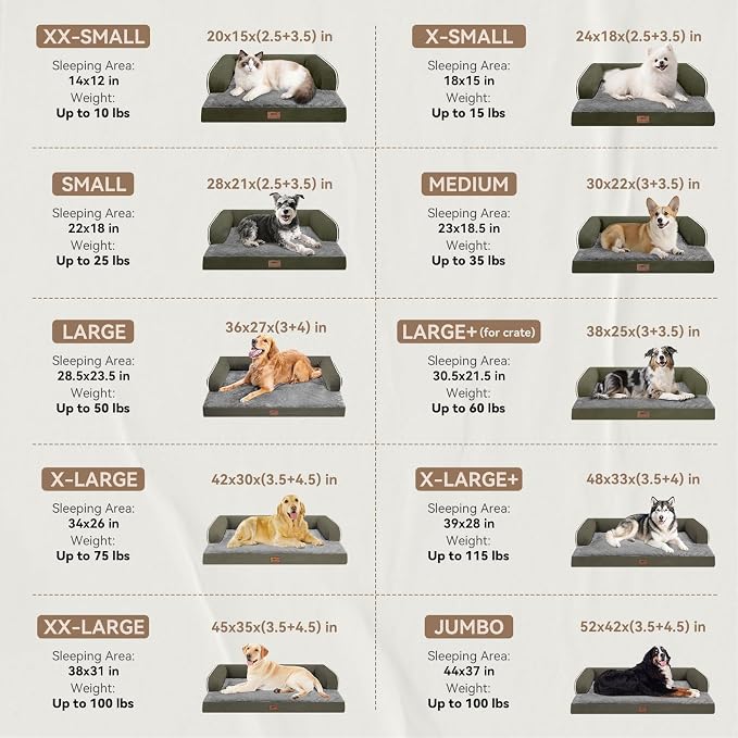 Large Dog Bed Orthopedic Washable - Image 2