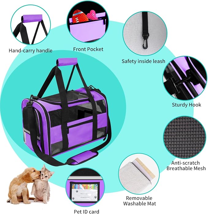 Airline Approved Cat Carrier Dog Carriers - Image 5