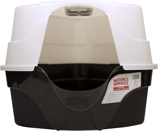 Nature's Miracle Advanced Hooded Corner Litter Box - Image 2