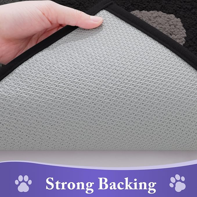Buganda Dog Door Mat for Muddy Paws, Absorbent Dirt Trapper Non Slip Indoor - Image 5