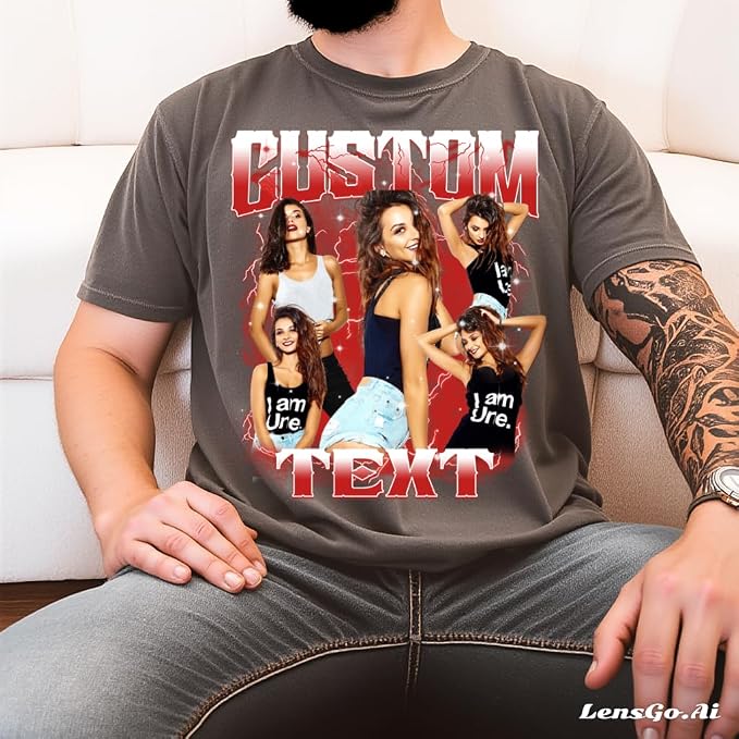 NAZENTI Custom Bootleg Rap Tee, Custom T-Shirts - Image 3