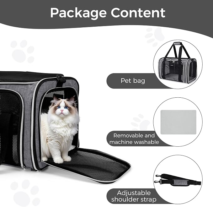 BAGLHER Pet Travel Carrier, Cat Carriers Dog Carrier - Image 8