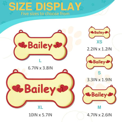 Personalized Dog Crate Sign Custom Dog Kennel Accessories Name Plate Doghouse - Image 2