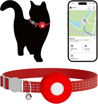 Cat GPS Tracker for Cats, Waterproof Pet GPS Tracker, Compatible by HONGTOPH