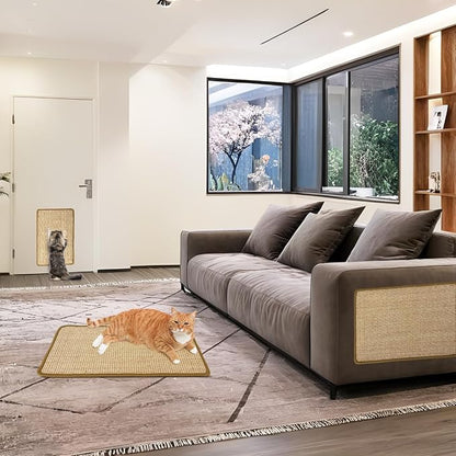 Cat Scratcher Mat, 23.6 X 15.7 Inch, Natural Sisal Cat Scratch Mats, Horizontal - Image 8