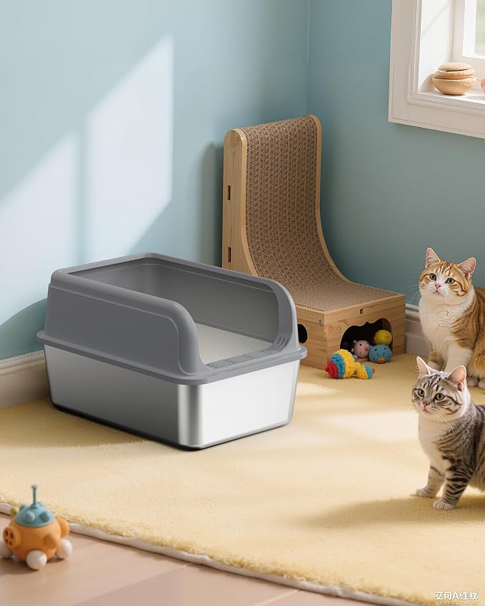 Stainless Steel Cat Litter Box, Metal Litter Box - Image 9