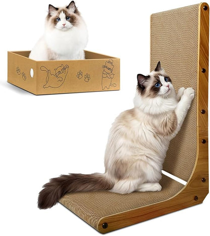 AGYM Cat Scratcher, 26 inch L Shape Cat Scratching Pad by AGYM