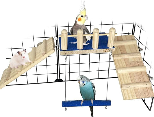 FlidRunest Bird Toy, Parrot Perch Platform by FlidRunest