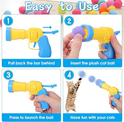 Mity rain Cat Ball Pit with Balls Included, Interactive Cat Toy - Image 6