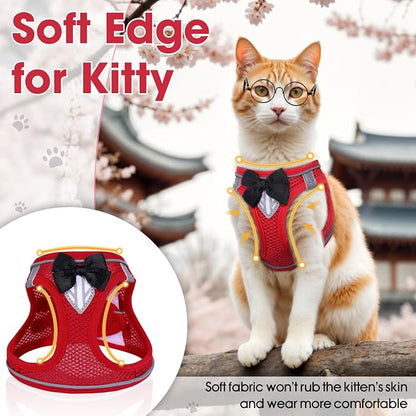Cat Vest Harness and Leash Set for Walking, Escape Proof, Adjustable Kitten - Image 8