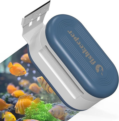 fishkeeper Magnetic Aquarium Glass Cleaner, Fish Tank Algae Scraper Cleaner by fishkeeper