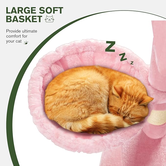 MUTICOR 66 Inches Multi-Level Large Cat Tree Tower - Image 3