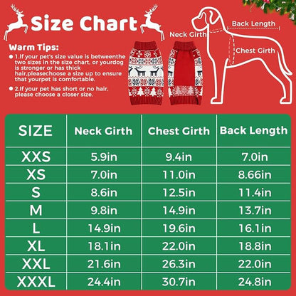Christmas Dog Sweaters for Small Large Dogs Girl, Soft Warm Pup Dogs Shirt - Image 5
