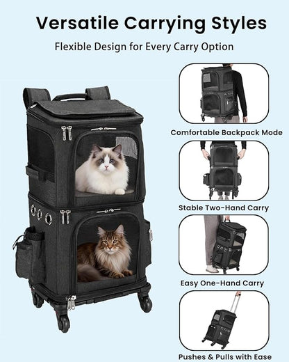 Double-Compartment Pet Carrier Backpack - Image 4