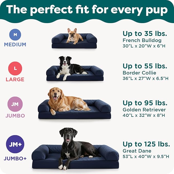 Furhaven Orthopedic Dog Bed for Large Dogs w/ Removable Bolsters & Washable - Image 6