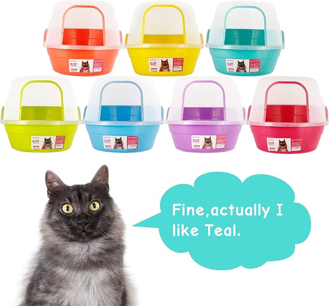 Petphabet Jumbo Hooded Cat Litter Box, Extra Large - Image 5