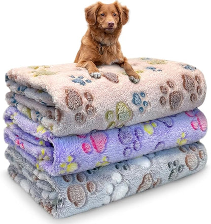Dog Blankets for Medium Large Dogs Washable, 3 Pack Pet Blanket Washable 41" x by NXDZI