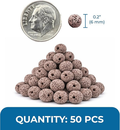 SunGrow 50 Pumice Beads for Betta Fish, Volcanic Lava Rocks for Filtration - Image 7