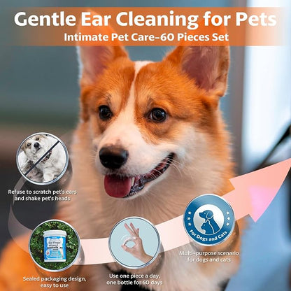 OBSEDE Dog & Cat Ear Wipes, Finger Sleeve Design - Image 6