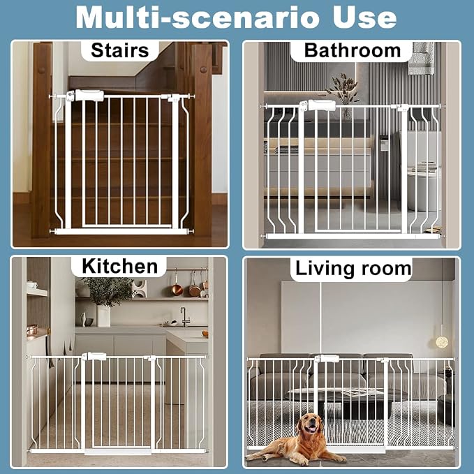 57.5-62" Extra Wide Baby Gate for Doorways - Image 7