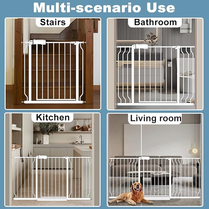 Extra Wide Large Baby Gate 67-71.5 Inch Automatic Close Pet Dog Gates - Image 7