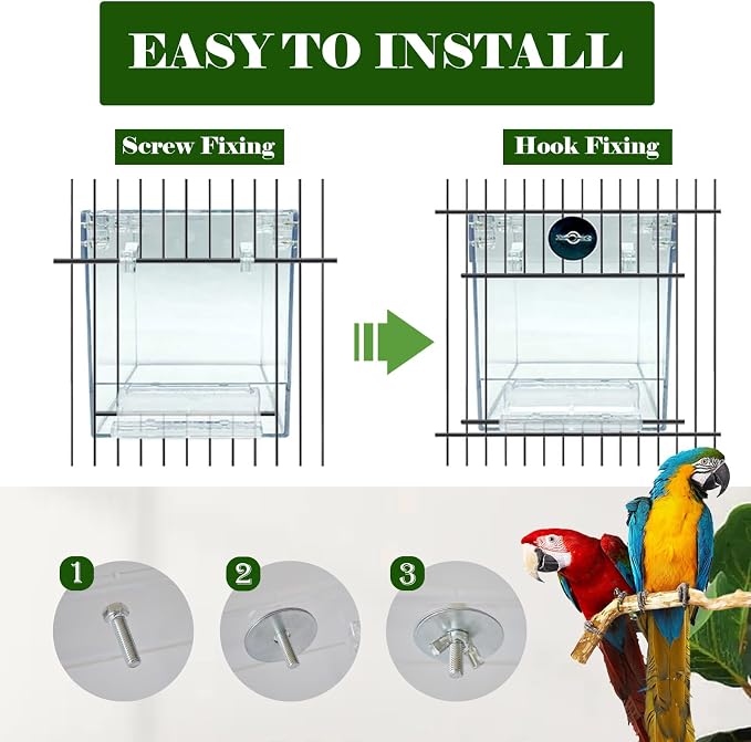 kathson Bird Bath for Cage - Image 7