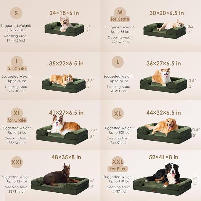 EHEYCIGA Orthopedic Dog Beds for Extra Large Dogs, Waterproof Memory Foam XXL - Image 2