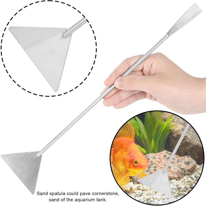 Aquarium Aquascaping Tool Stainless Steel Aquascape Tools Kit 4 in 1 Anti-Rust - Image 4