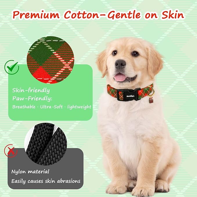 Small Christmas Dog Collar, Adjustable Dog Christmas Collars, Cute Dog Collars - Image 4