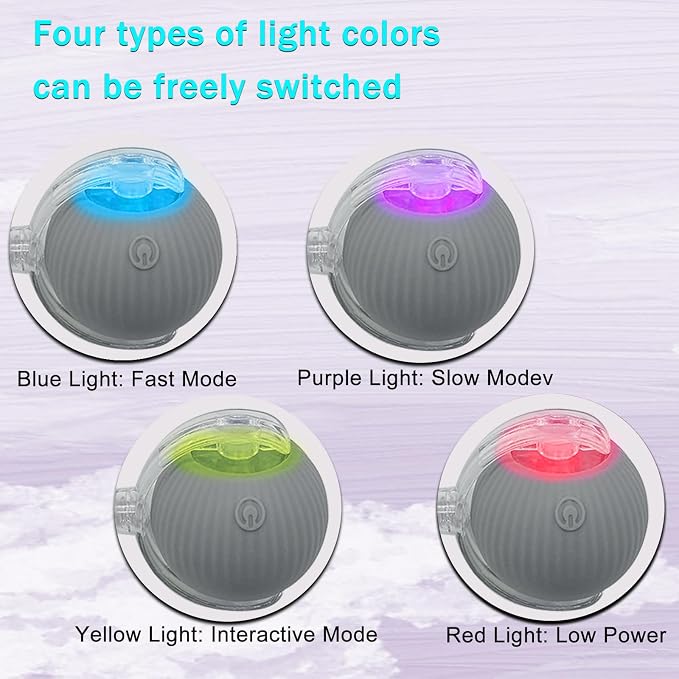 Interactive Cat Dog Toy Ball: Indoor Small Automatic Moving Smart Rolling Fun - Image 4