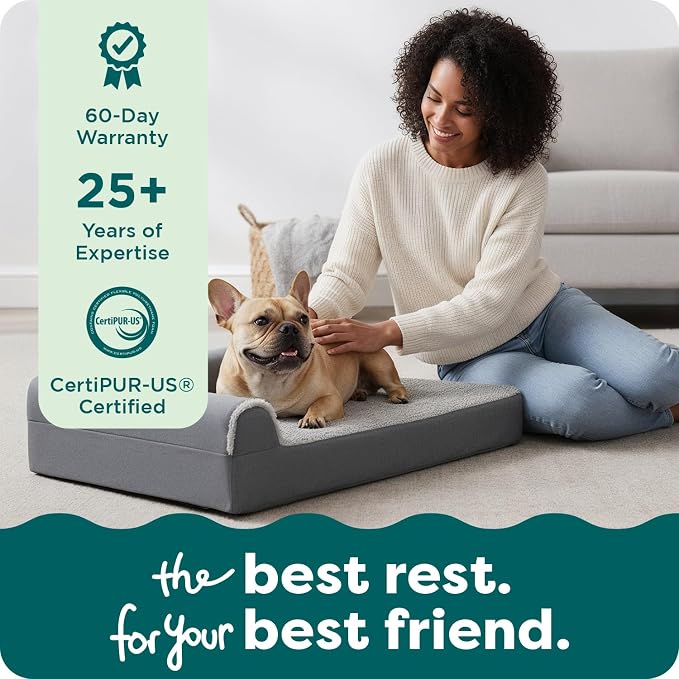 FurHaven Orthopedic Dog Bed for Medium Dogs, L-Shaped Chaise Mattress - Image 9