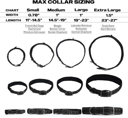 PetiFine Dog Collar for Large Dogs, Neoprene Padded and Adjustable, Reflective - Image 5