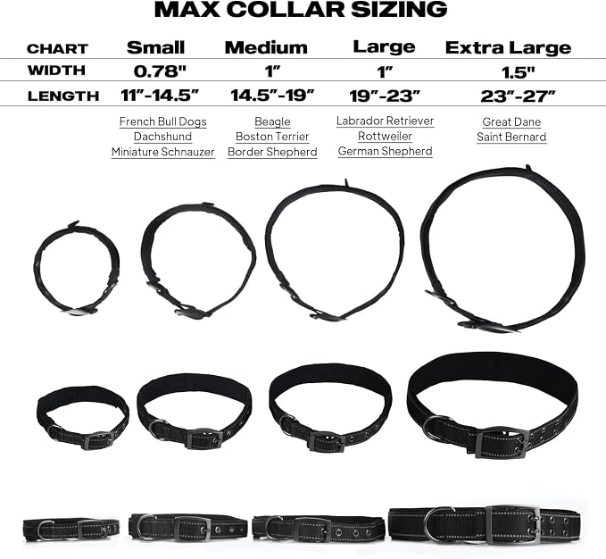 PetiFine Dog Collars for Small Dogs, Neoprene Padded Dog Collar, Reflective - Image 5