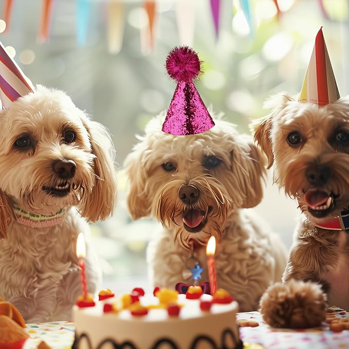 10 Pack Mini Small Dog Hats Cat Birthday Party Hat - Image 5