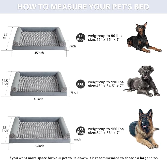 BFPETHOME Dog Beds for Large Dogs, Orthopedic Dog Bed for Medium Large Dogs - Image 6
