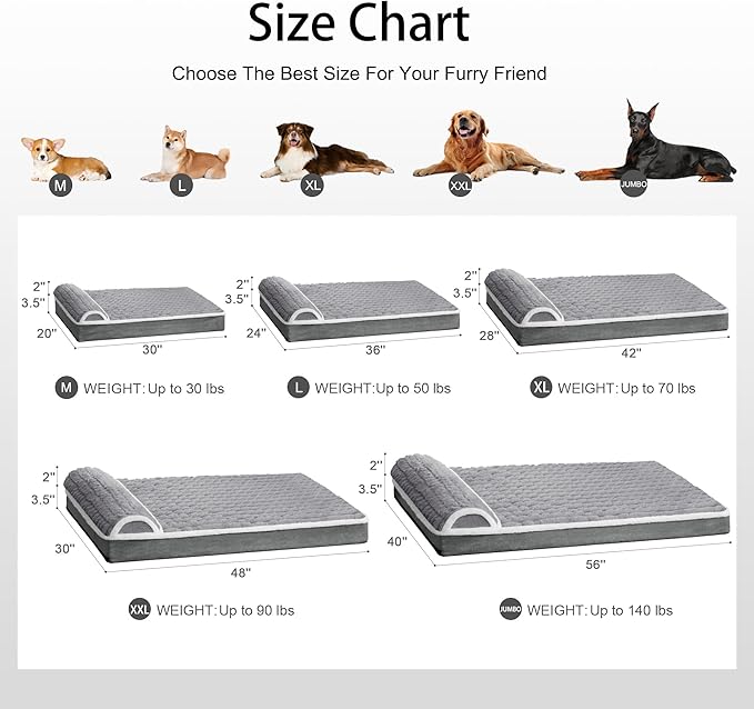 Orthopedic Dog Bed Medium Size Dog - Image 7