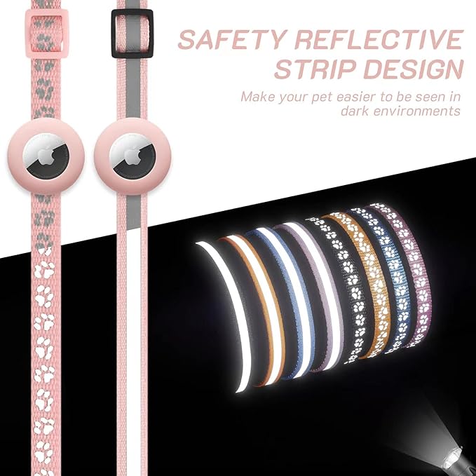 2 Pack Airtag Cat Collar Breakaway - Image 5