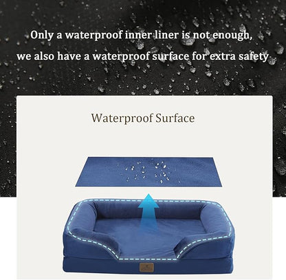Bedfolks Orthopedic Dog Bed, Waterproof Dog Sofa Bed - Image 3