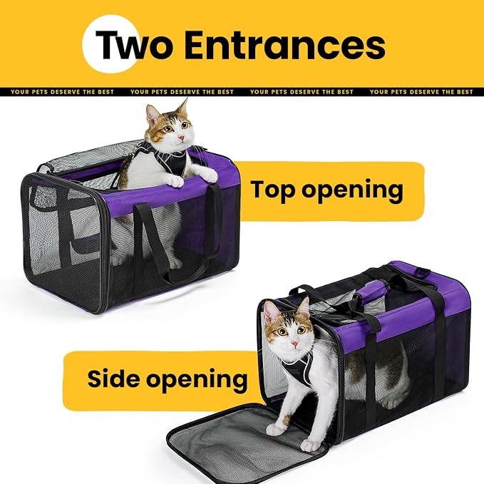 Cat Carrier Bag, Soft-Sided Pet Carriers - Image 3
