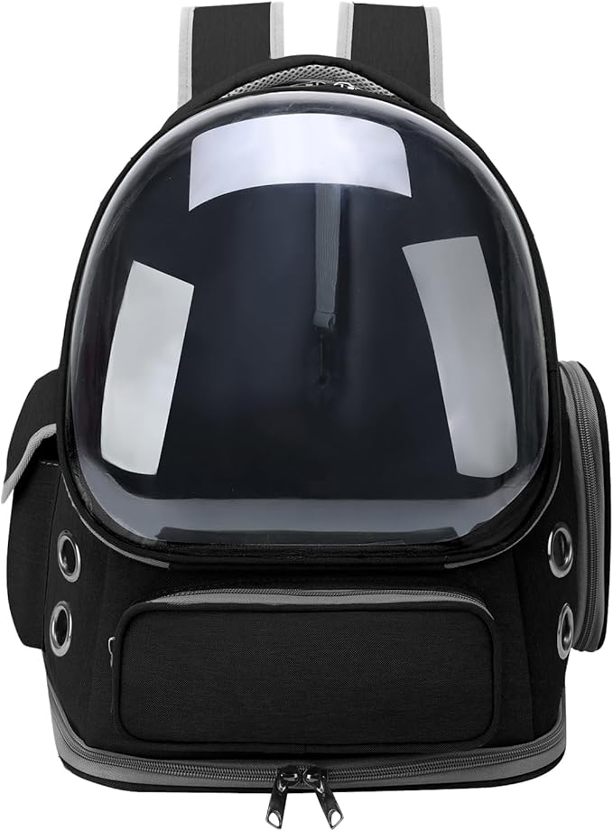 Cat Backpack Carrier for Cats and Small Dogs, Breathable Cat Bubble Backpack by GixDix