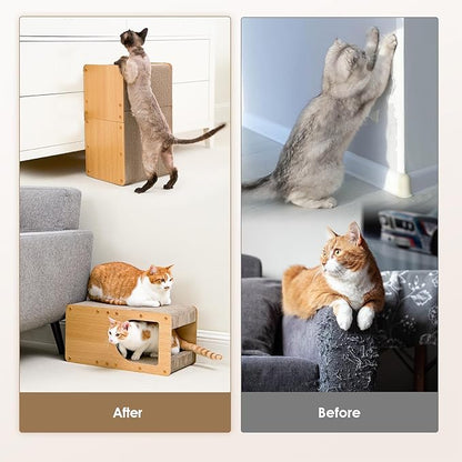 EHEYCIGA Cardboard Cat Scratcher House, 20-Inch Corrugated Cat Scratcher - Image 3