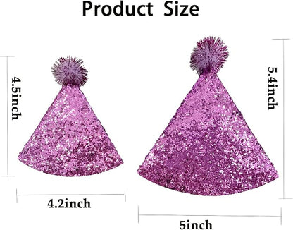 10 Pcs Dog Birthday Hat Set for Small Medium Dogs Cat Puppies, Mini Party Hat - Image 3