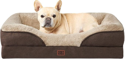 EHEYCIGA Orthopedic Dog Bed for Medium Dog, Waterproof Liner & Washable by EHEYCIGA