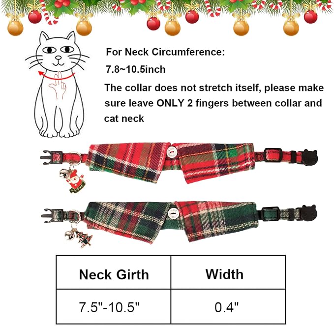 ADOGGYGO Christmas Cat Collars Breakaway - Image 6