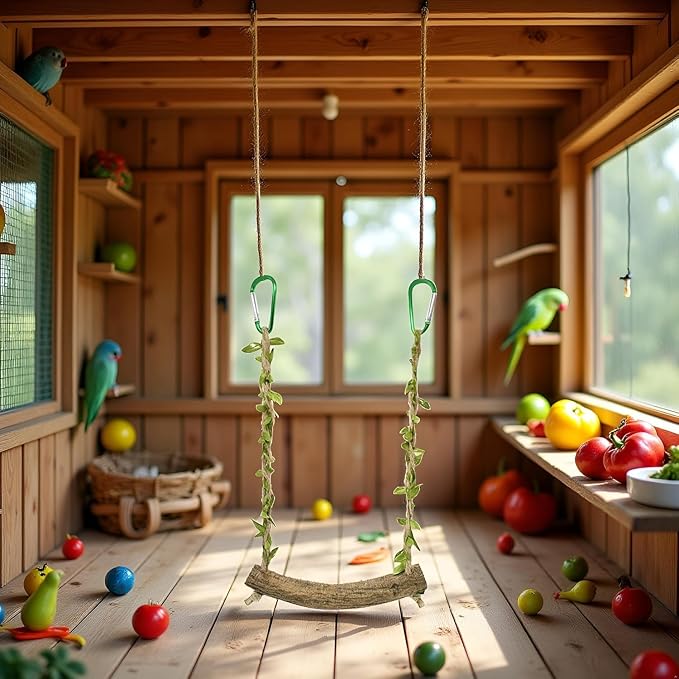 Chicken Swing Chicken Toy Perch Chicken Stand Bird Chew Toy - Image 5