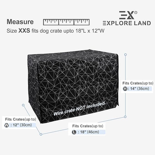 Explore Land Pattern Dog Crate Cover - Image 2
