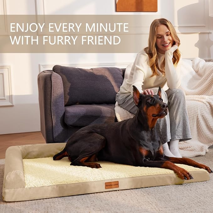 Patas Lague Orthopedic XL Dog Bed Large Sized Dog 42''X28'', Waterproof L - Image 2