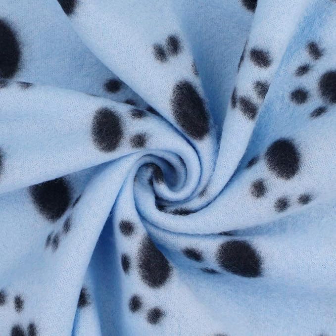 Comsmart Dog Blankets for Small Dogs, 6 Pack Puppy Blanket Cute Paw Print Pet - Image 2